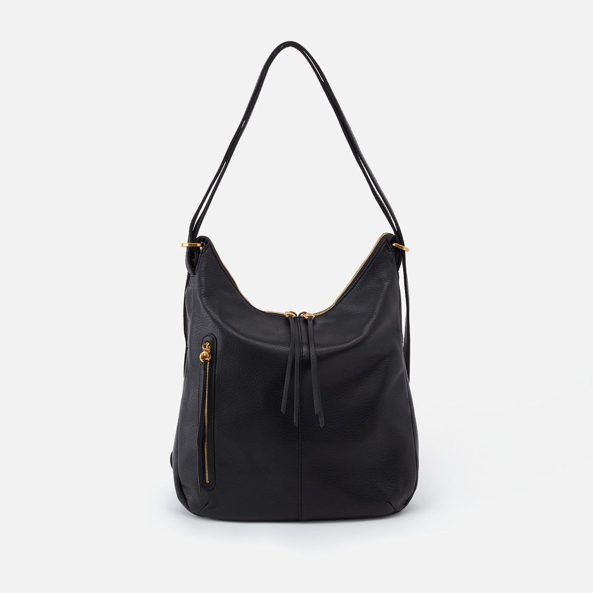 HOBO Merrin Convertible Backpack In Pebbled Leather - Black