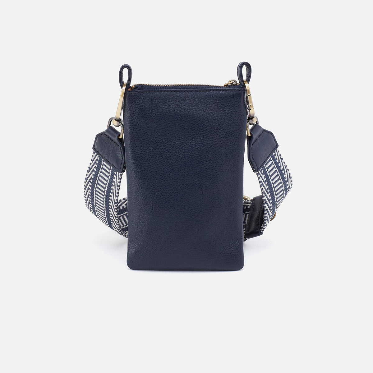 HOBO Cia Phone Crossbody in Pebbled Leather - Sapphire