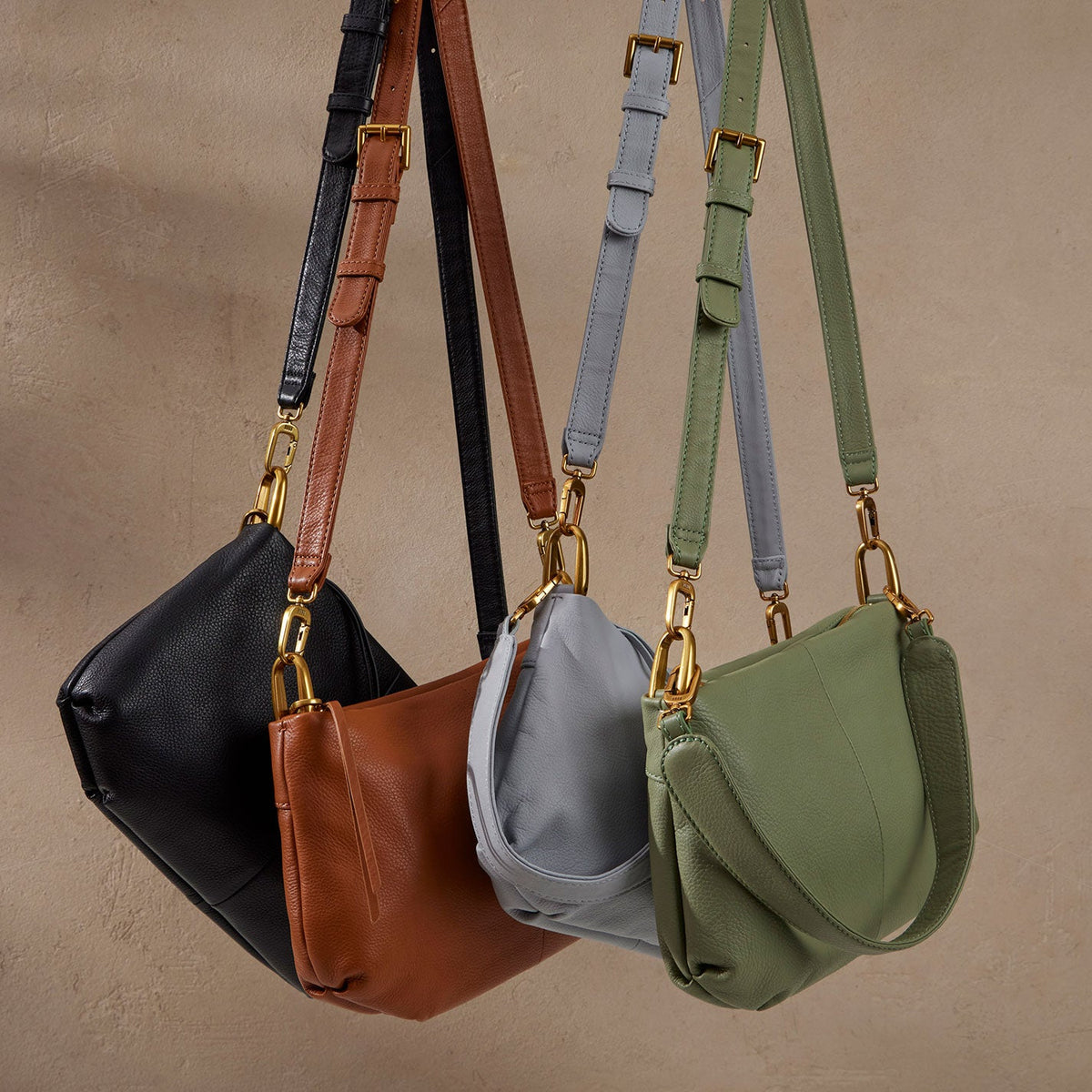 HOBO Advance Shoulder Bag In Pebbled Leather - Black