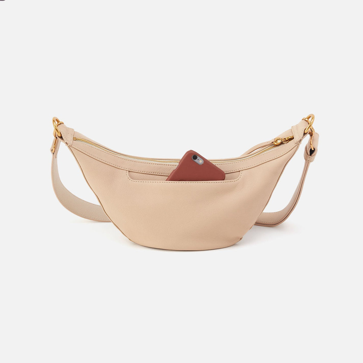 HOBO Carmen Sling In Pebbled Leather - Linen