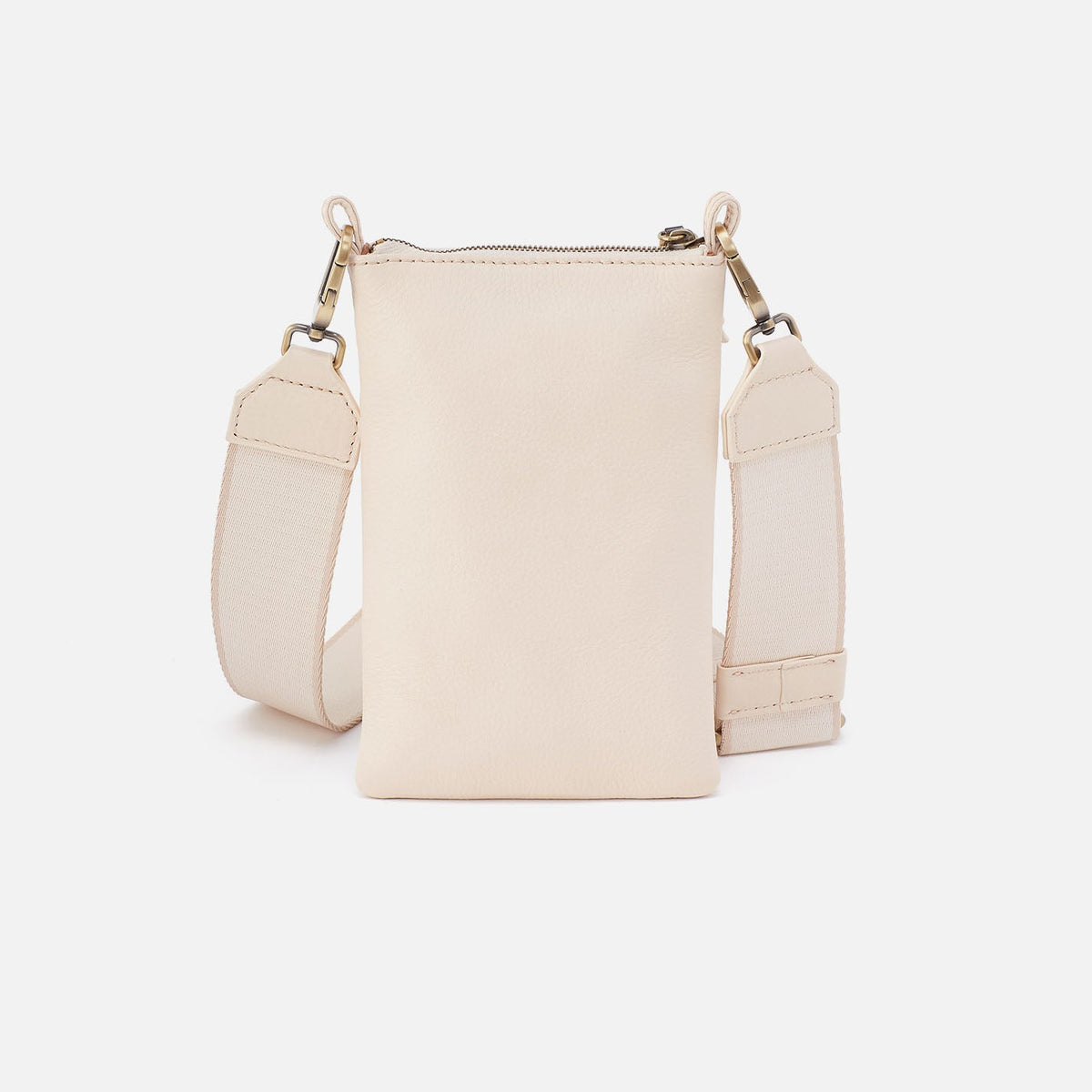 HOBO Cass Phone Crossbody In Pebbled Leather - Cream