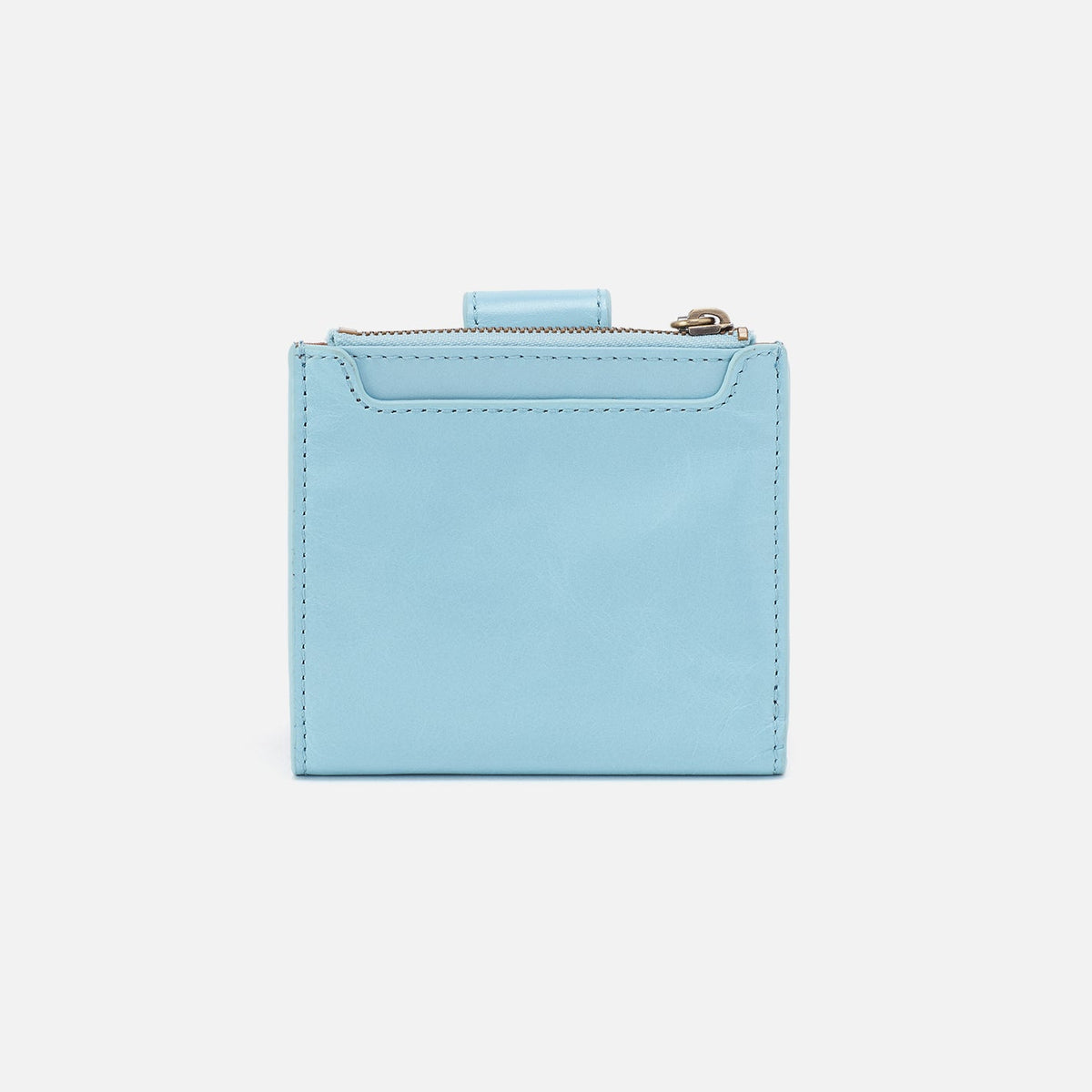 HOBO Dunn Mini Wallet In Polished Leather - Stratosphere