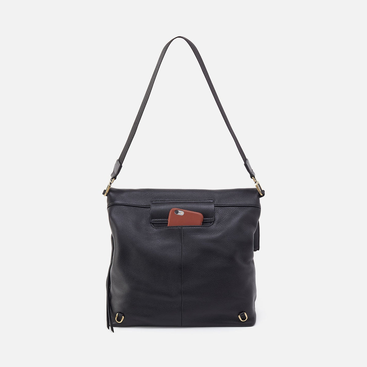 HOBO Grant Backpack In Pebbled Leather - Black