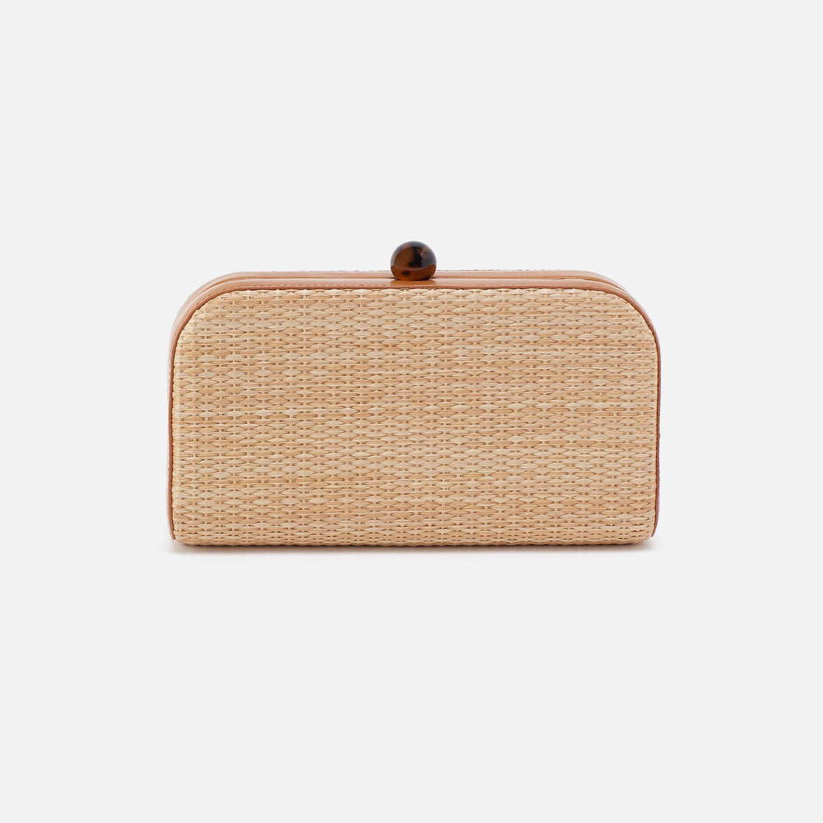 HOBO Lauren Minaudiere In Woven Straw - Natural Straw