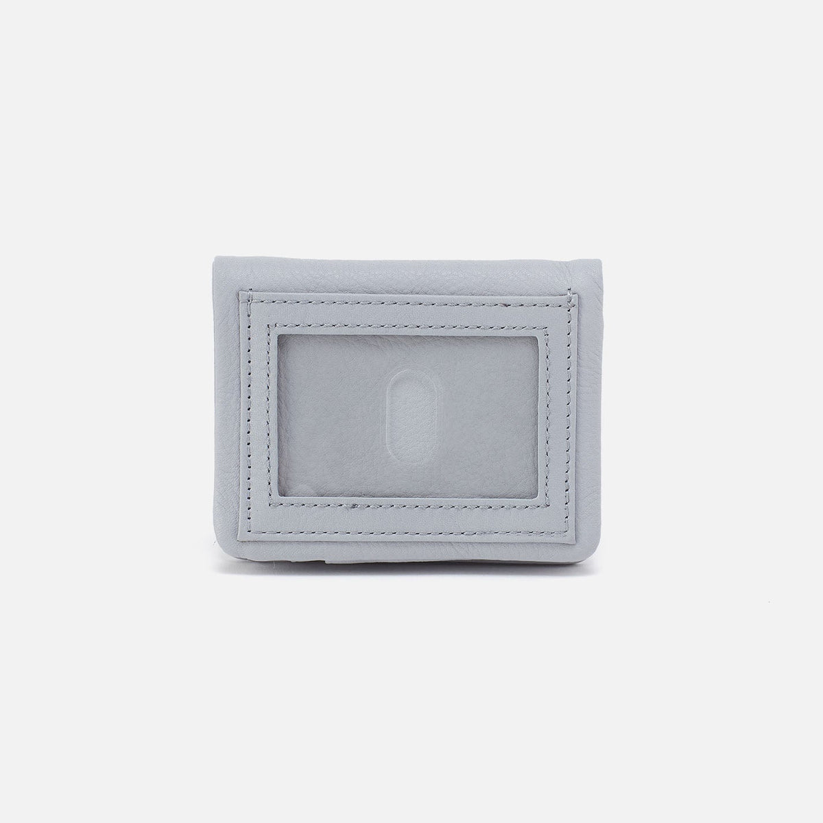 HOBO Lumen Mini Wallet In Pebbled Leather - Blue Pearl