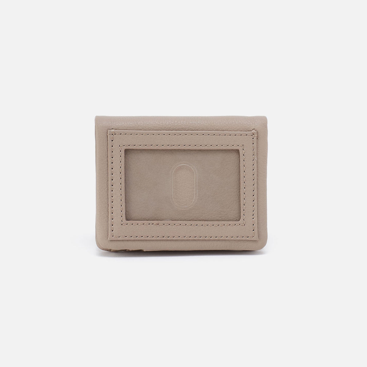 HOBO Lumen Mini Wallet In Pebbled Leather - Taupe