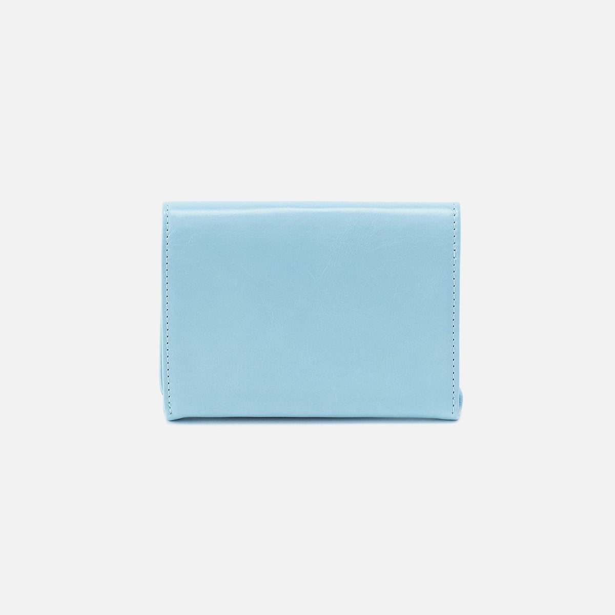 HOBO Robin Compact Wallet In Polished Leather - Stratosphere