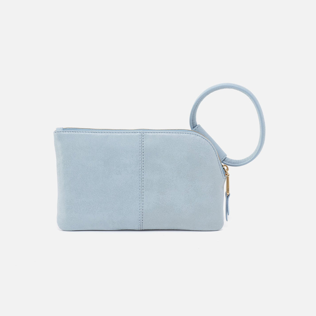 HOBO Sable Wristlet In Buffed Leather - Sky