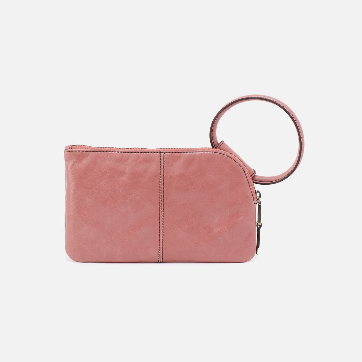 HOBO Sable Wristlet In Polished Leather - Rose
