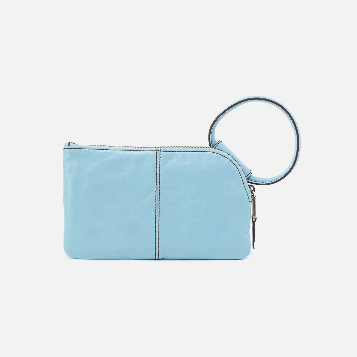 HOBO Sable Wristlet In Polished Leather - Stratosphere