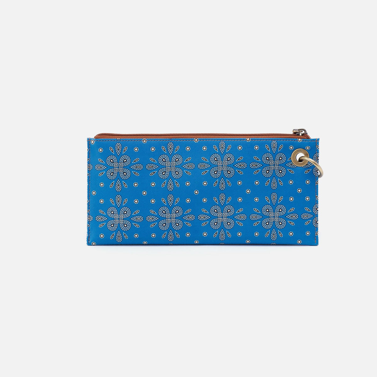 HOBO Vida Wristlet In Coated Canvas - Blue Journey Bandana