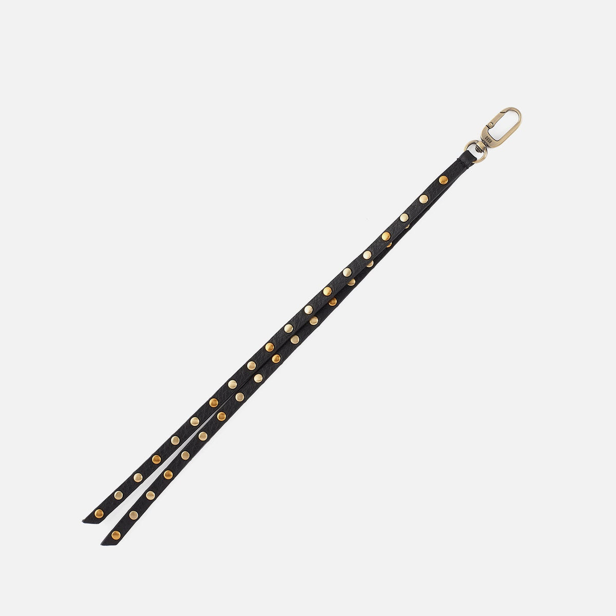 HOBO Eddie Leather Charm in Pebbled Leather - Black