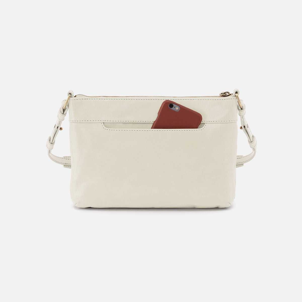 HOBO Billie Crossbody In Polished Leather - Lily