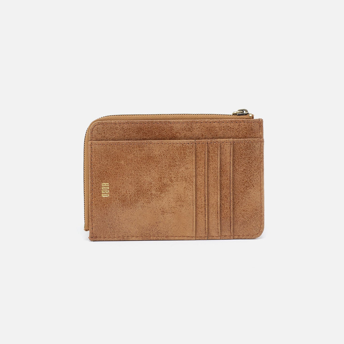 HOBO Tabby Zip Medium Wallet In Buffed Leather - Whiskey