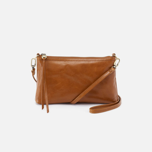 HOBO Darcy Crossbody In Polished Leather - Truffle
