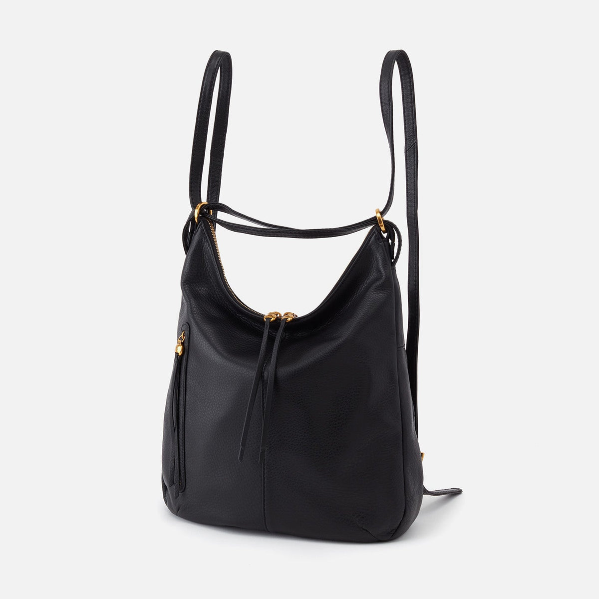 HOBO Merrin Convertible Backpack In Pebbled Leather - Black