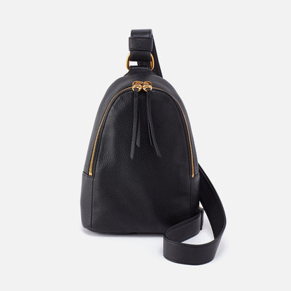 HOBO Fern Sling In Pebbled Leather - Black