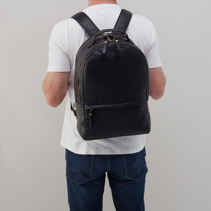 HOBO Maddox Backpack in Silk Napa Leather - Black