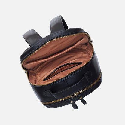 HOBO Maddox Backpack in Silk Napa Leather - Black