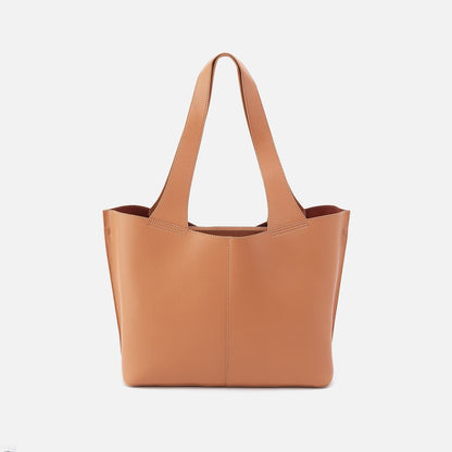 HOBO Vida Tote in Micro Pebbled Leather - Biscuit