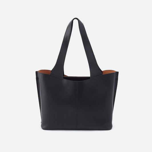 HOBO Vida Tote in Micro Pebbled Leather - Black