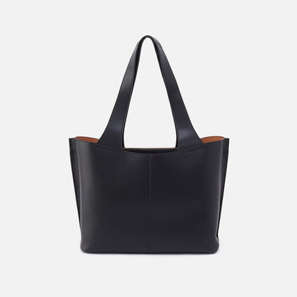 HOBO Vida Tote in Micro Pebbled Leather - Black