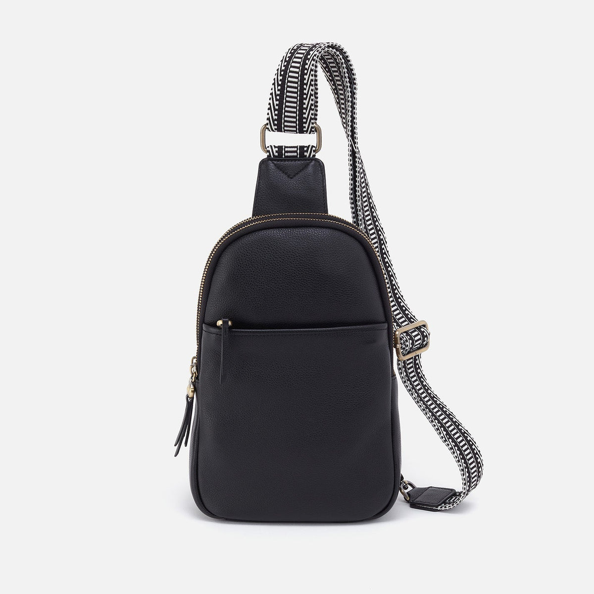 HOBO Cass Sling In Pebbled Leather - Black