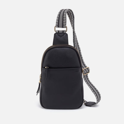 HOBO Cass Sling In Pebbled Leather - Black