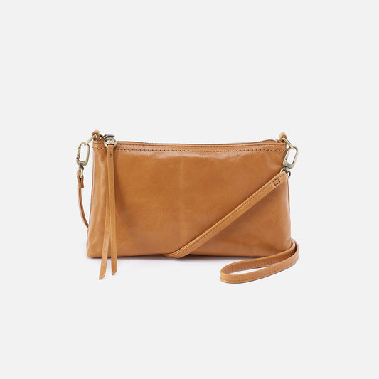 HOBO Darcy Crossbody In Polished Leather - Natural
