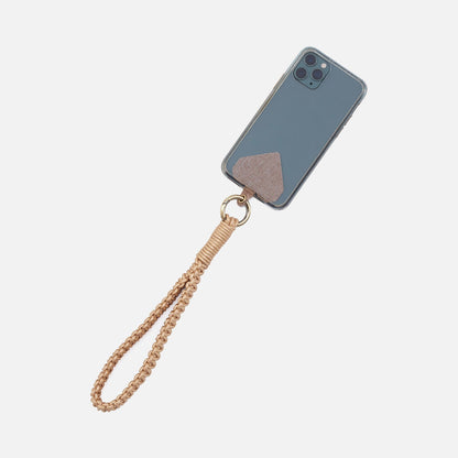 HOBO Leather Cord Strap In Coated Leather Cording - Golden