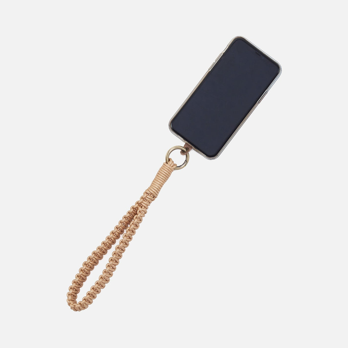 HOBO Leather Cord Strap In Coated Leather Cording - Golden