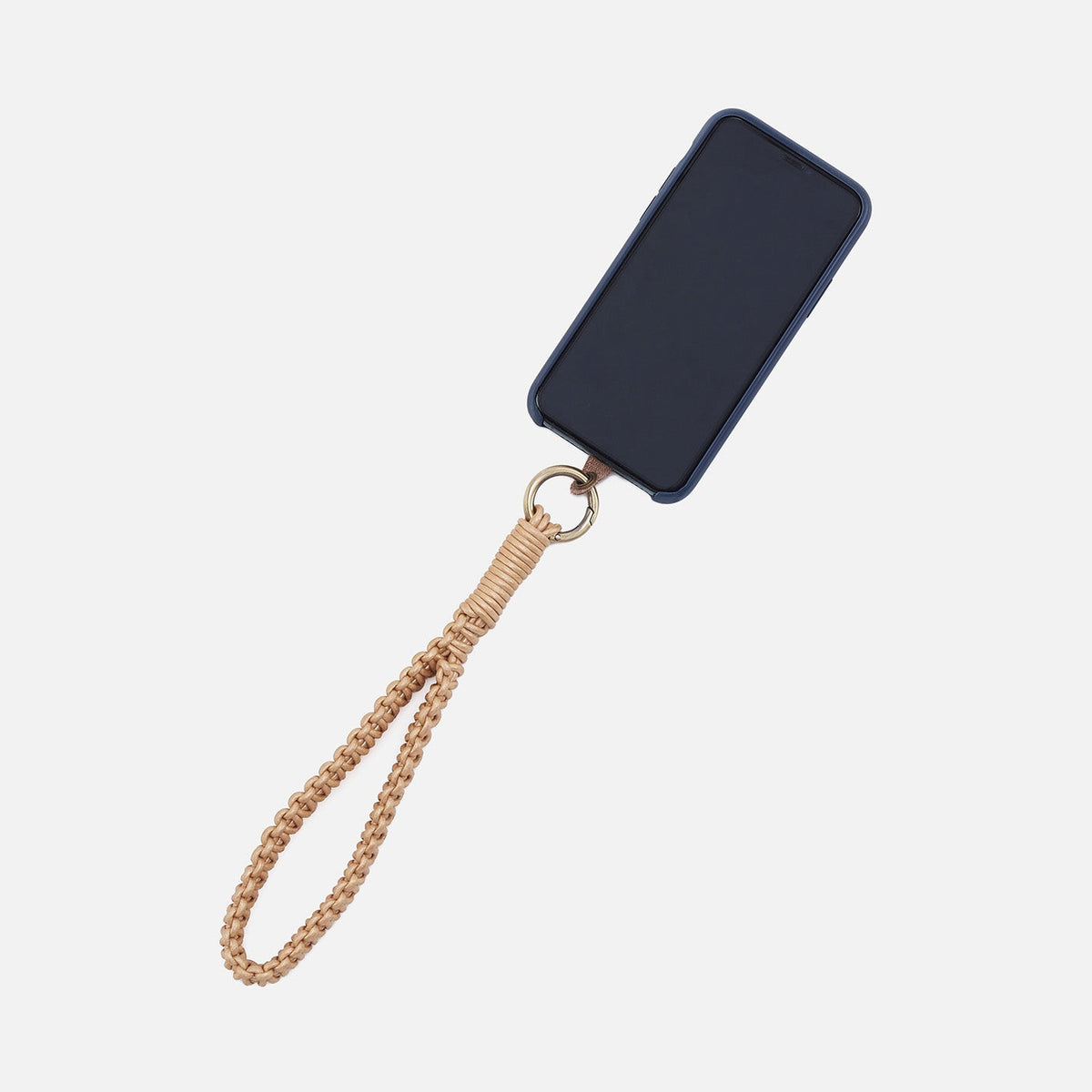 HOBO Leather Cord Strap In Coated Leather Cording - Golden