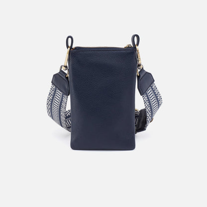 HOBO Cia Phone Crossbody in Pebbled Leather - Sapphire