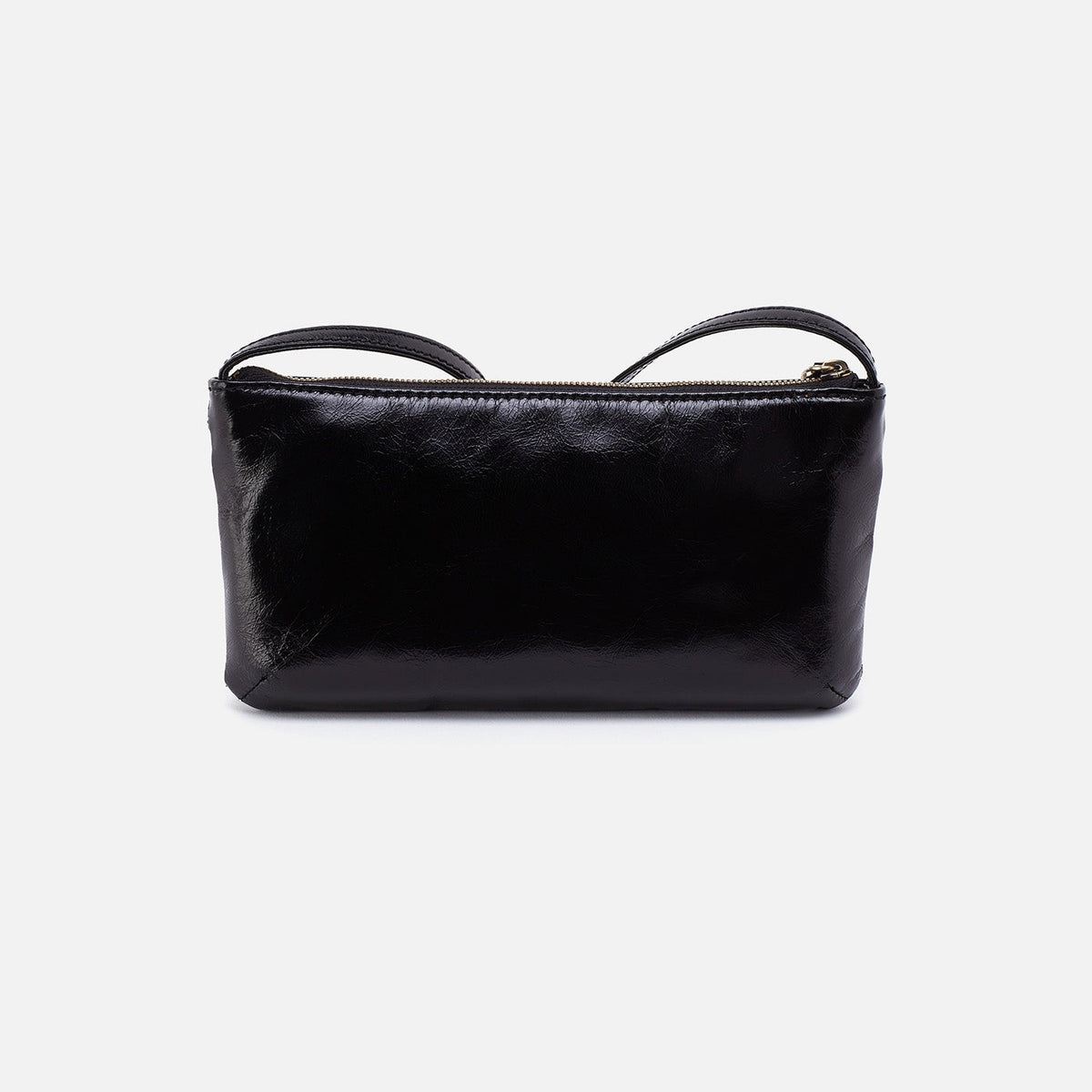 HOBO Cara Crossbody In Polished Leather - Black