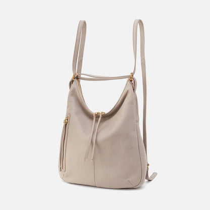 HOBO Merrin Convertible Backpack In Pebbled Leather - Taupe