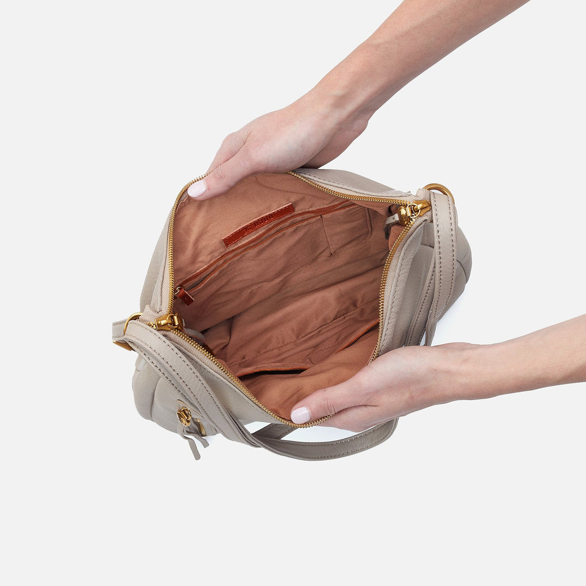 HOBO Merrin Convertible Backpack In Pebbled Leather - Taupe