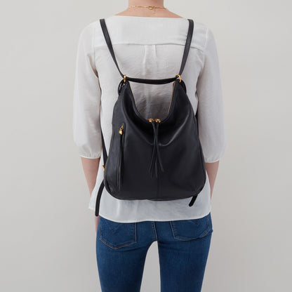 HOBO Merrin Convertible Backpack In Pebbled Leather - Taupe