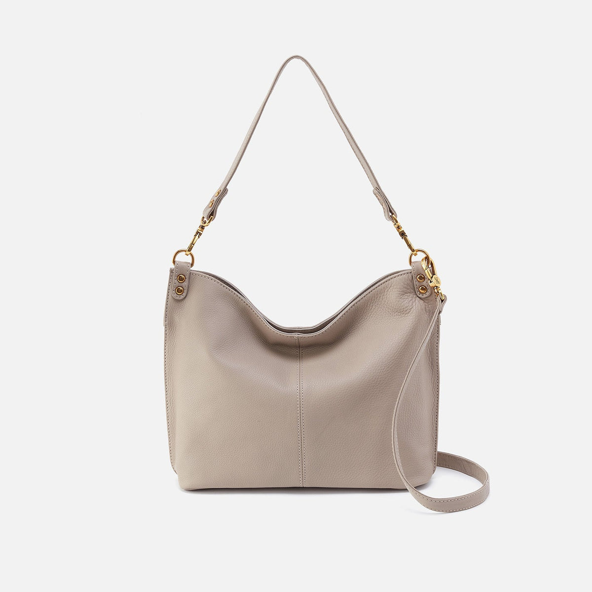 HOBO Pier Shoulder Bag In Pebbled Leather - Taupe