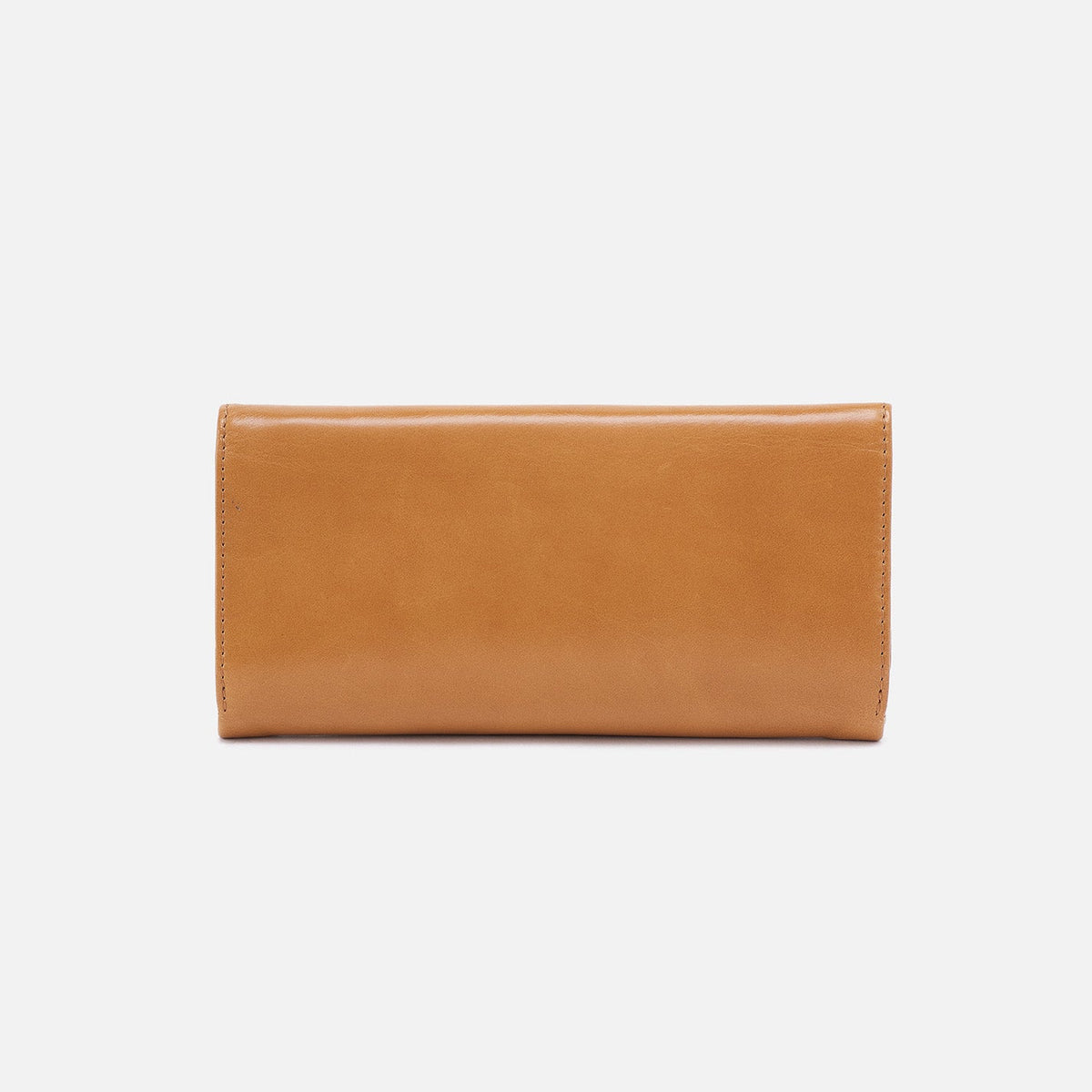HOBO Rachel Continental Wallet In Polished Leather - Natural