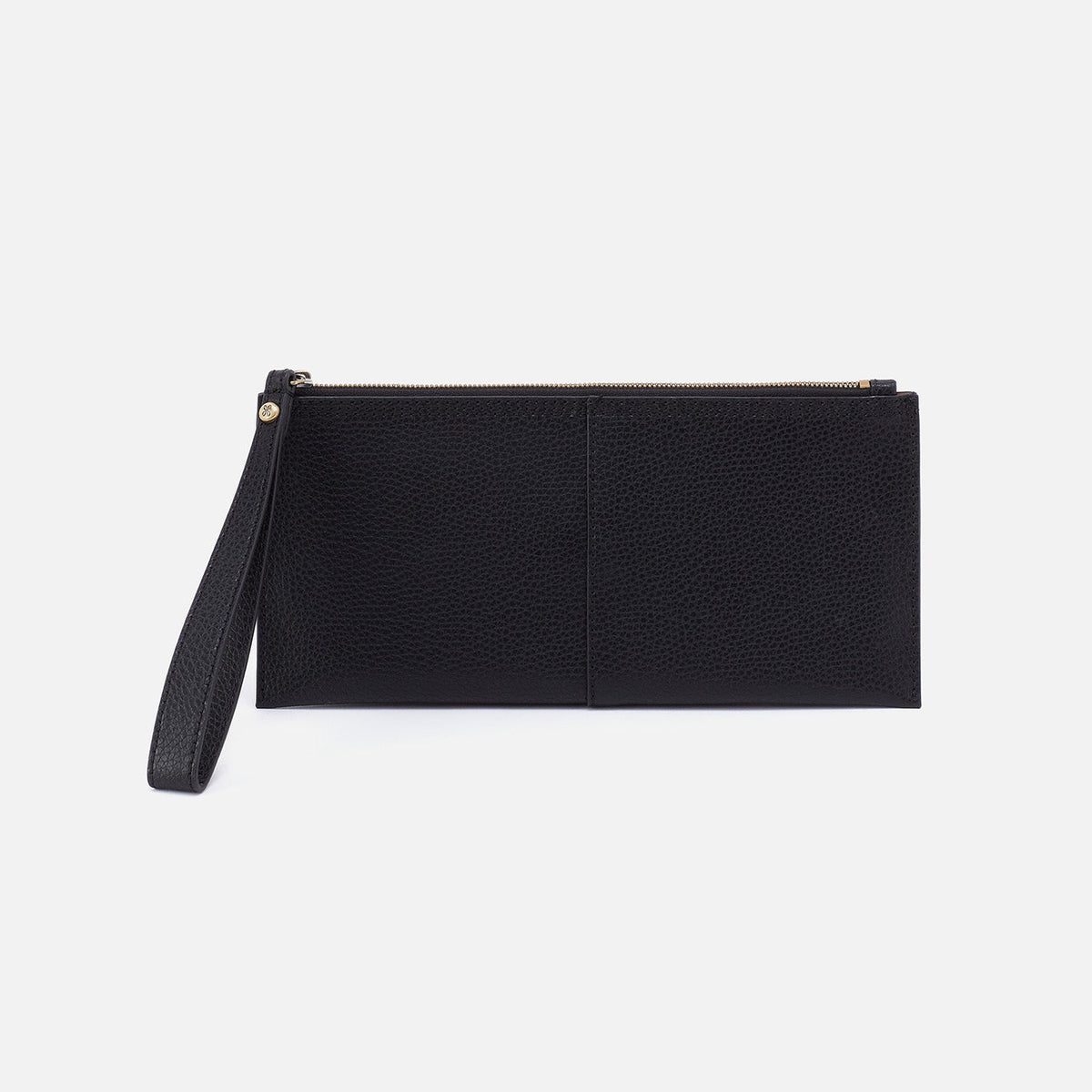 HOBO Vida Large Pouch in Micro Pebbled Leather - Black