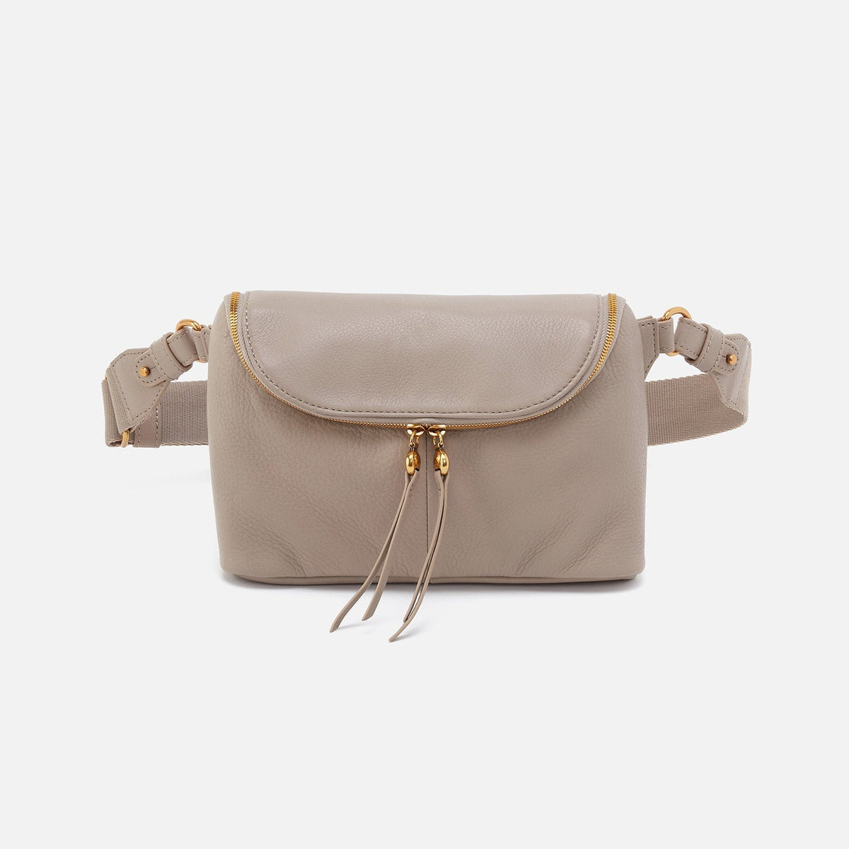 HOBO Fern Large Belt Bag In Pebbled Leather - Taupe