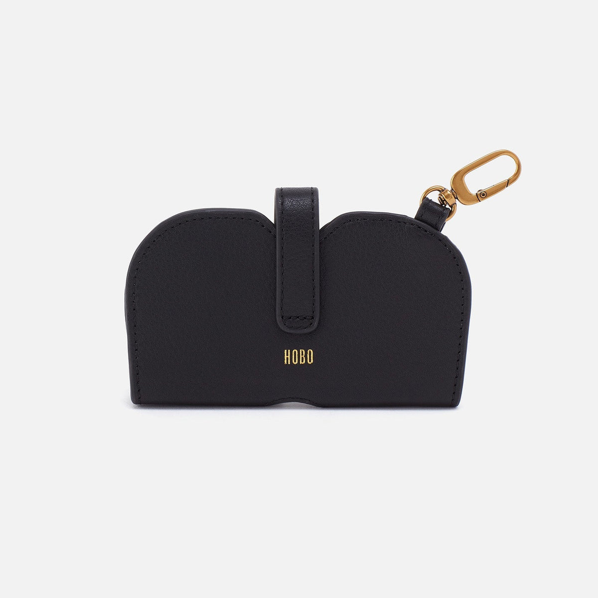 HOBO Blink Glasses Holder In Pebbled Leather - Black