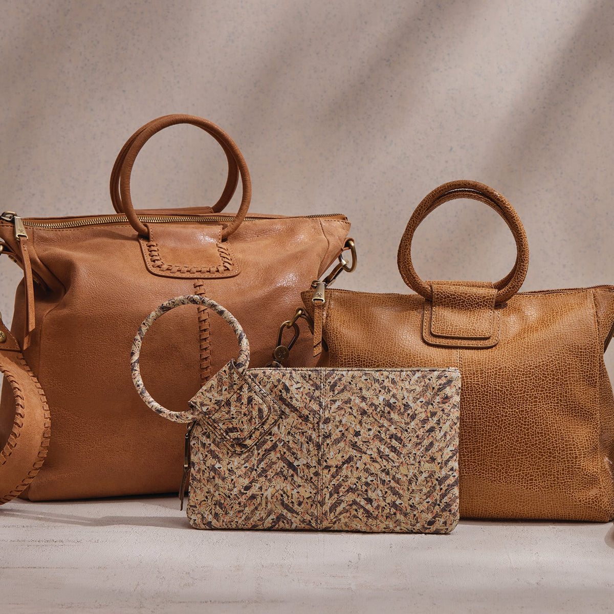 HOBO Sheila Large Satchel In Buffed Leather - Whiskey