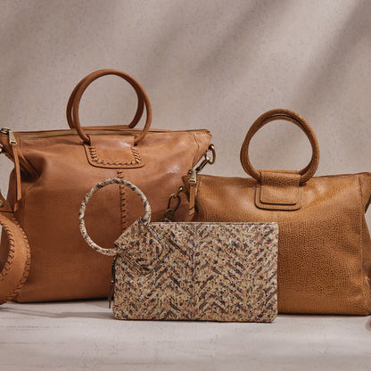 HOBO Sheila Large Satchel In Buffed Leather - Whiskey