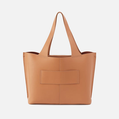 HOBO Vida Large Tote in Micro Pebbled Leather - Biscuit
