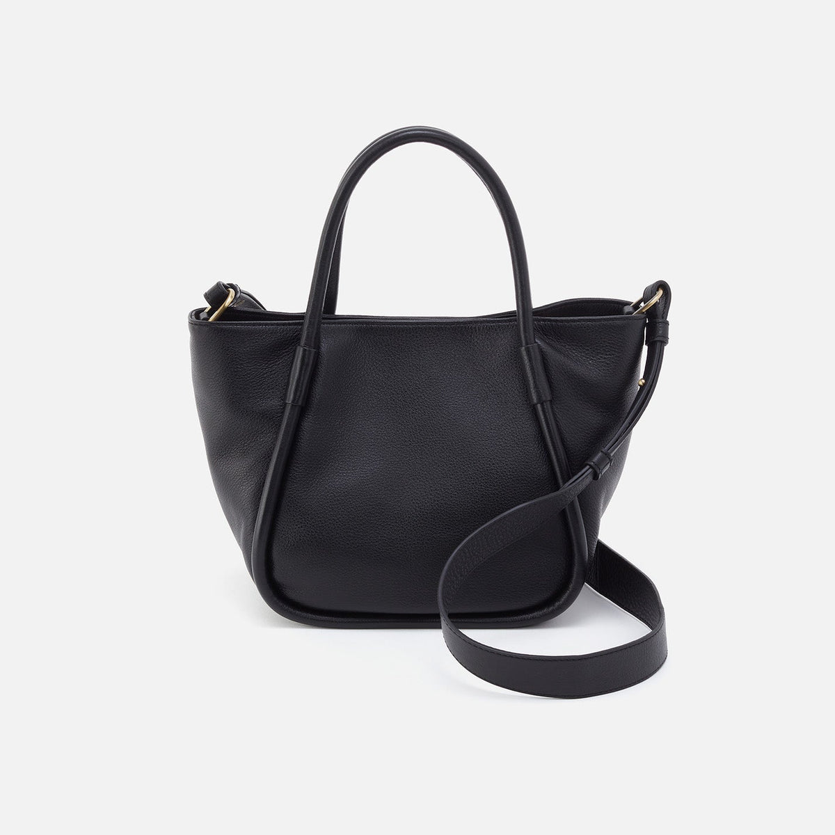 HOBO Margot Satchel In Pebbled Leather - Black