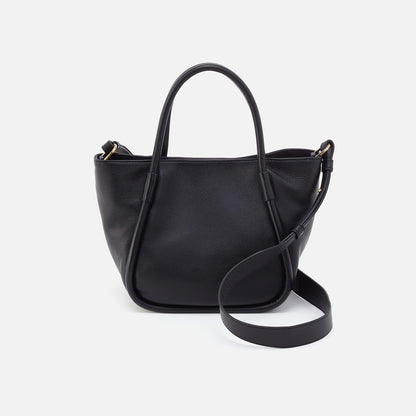 HOBO Margot Satchel In Pebbled Leather - Black