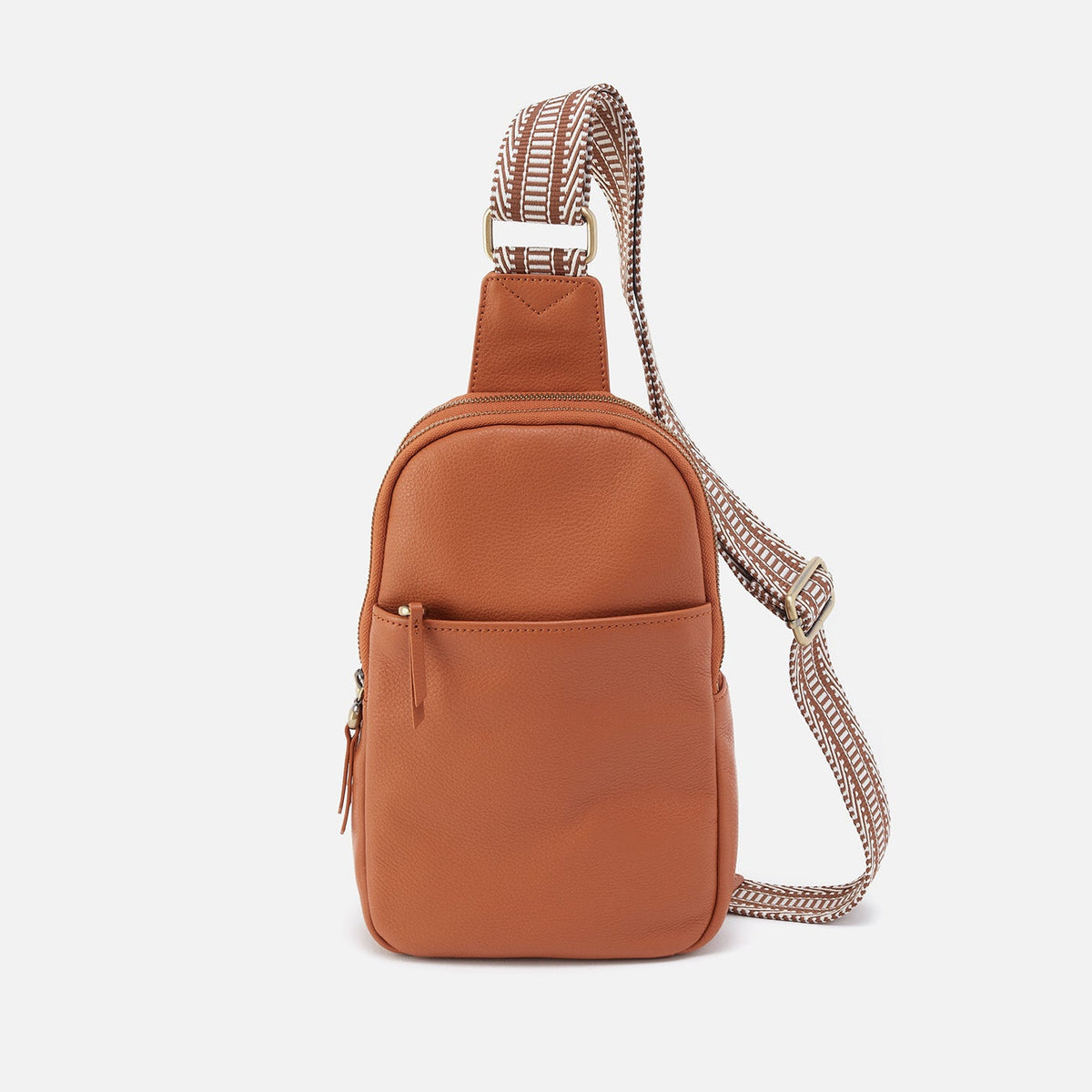 HOBO Cass Sling In Pebbled Leather - Butterscotch