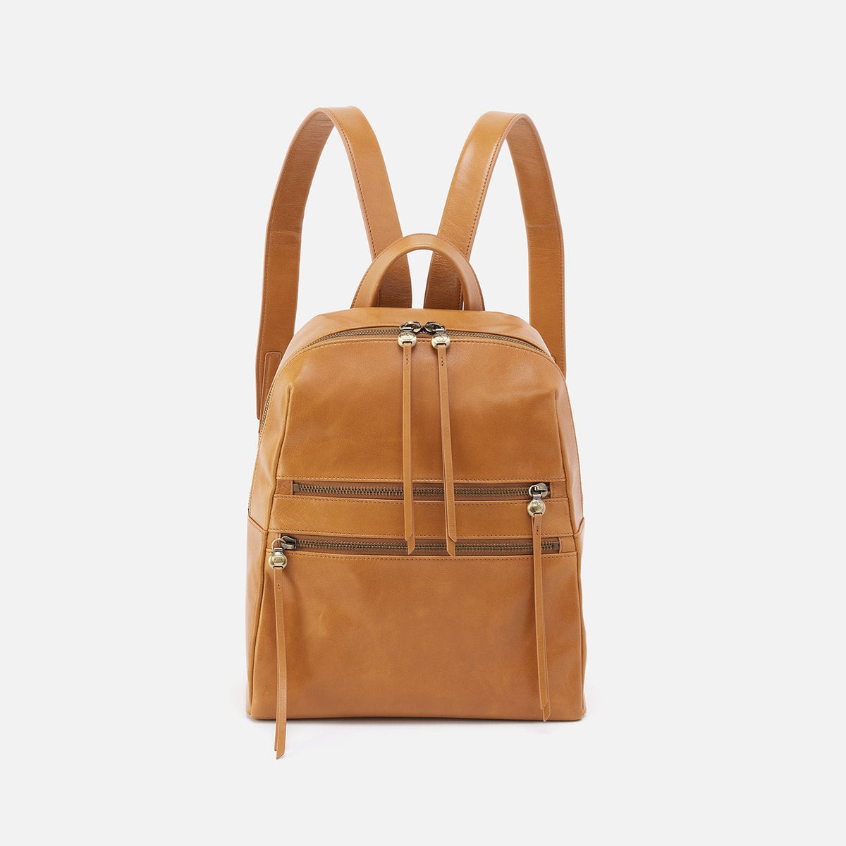 HOBO Billie Backpack In Polished Leather - Natural