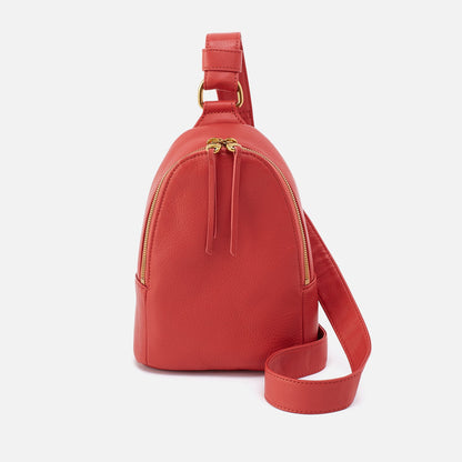 HOBO Fern Sling In Pebbled Leather - Red Clay